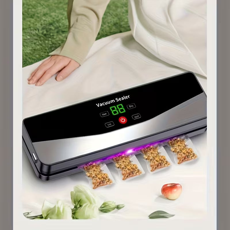 Compact Digital Food Vacuum Sealer with Dry and Moist Modes