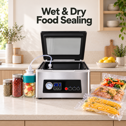 Chamber Vacuum Sealer with 11.5-Inch Double Seal Bar