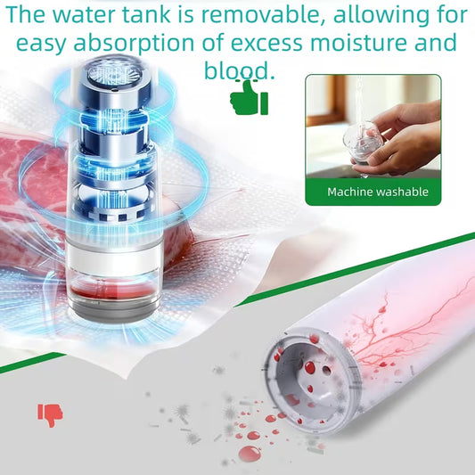 Rechargeable Handheld Vacuum Sealer Kit with Digital Display