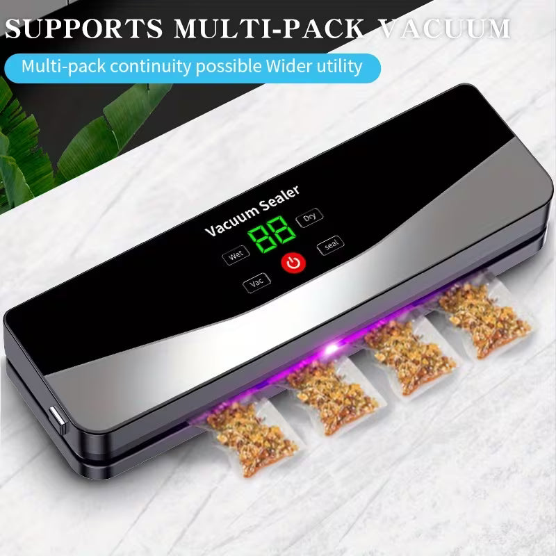 Compact Digital Food Vacuum Sealer with Dry and Moist Modes