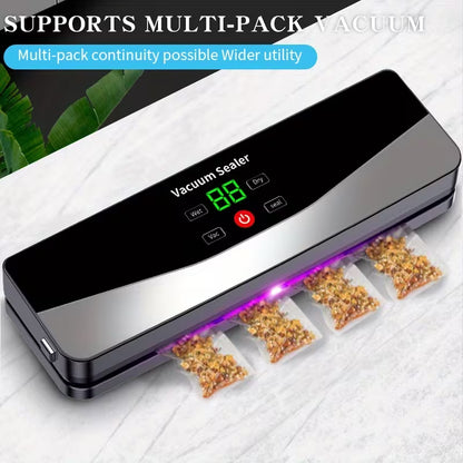 Compact Digital Food Vacuum Sealer with Dry and Moist Modes